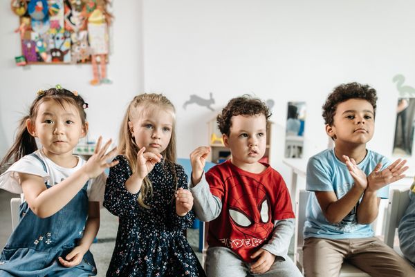 Happy kids at TinySteps Preschool